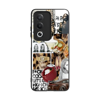 Old Money Mood back phone cover | glass case for oppo a3 pro