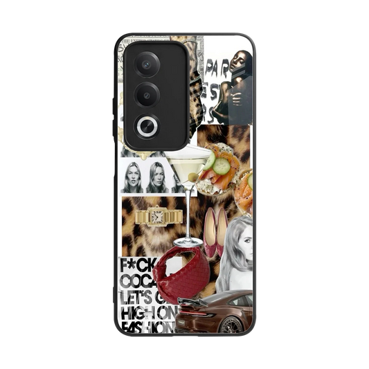 Old Money Mood back phone cover | glass case for oppo a3 pro