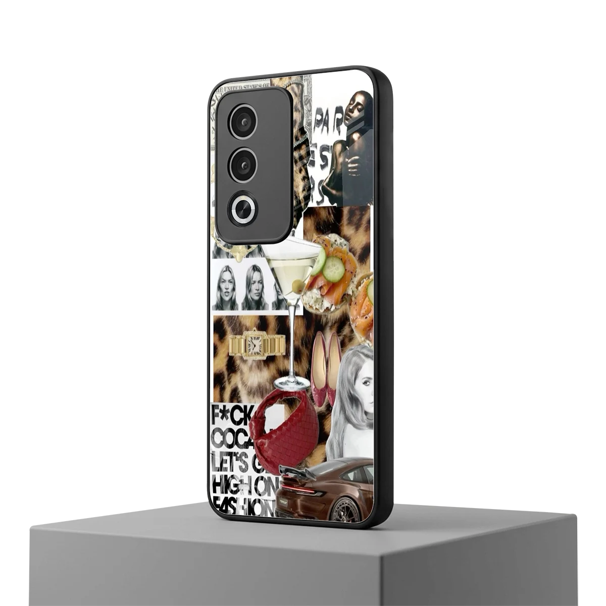 Old Money Mood oppo a3 pro mobile cover | shockproof glass phone case
