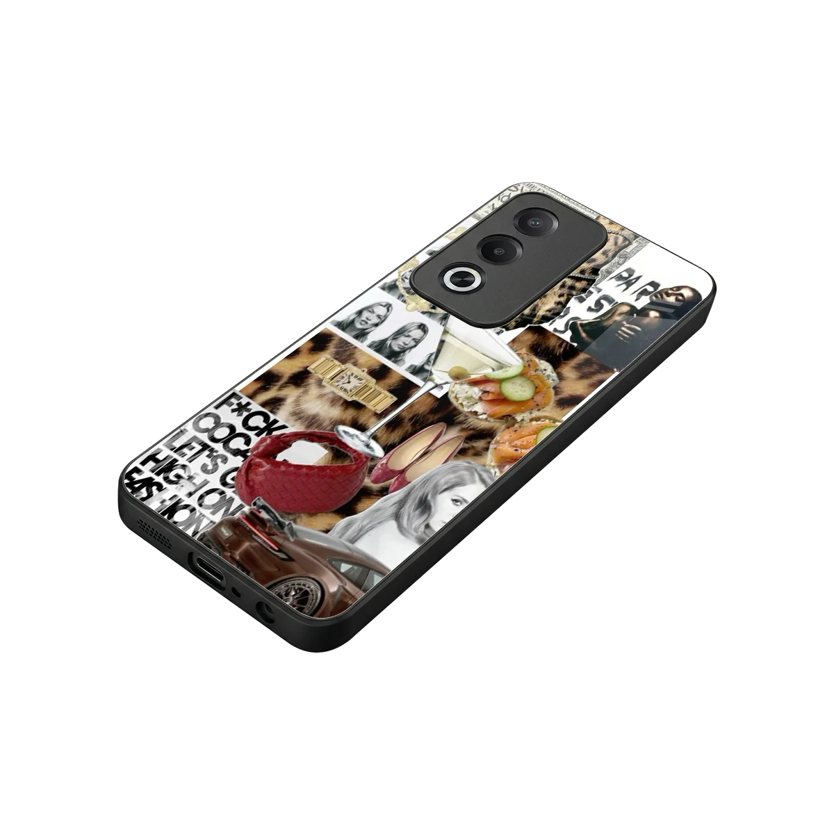 Old Money Mood stylish phone case for oppo a3 pro | glossy glass and slim fit