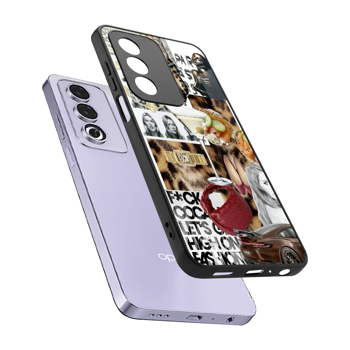 Old Money Mood sleek oppo a3 pro cover with tempered glass back and TPU edges
