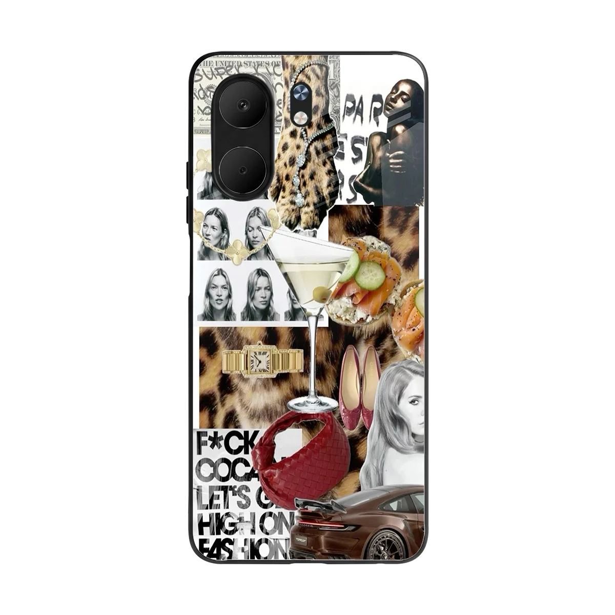 Old Money Mood back phone cover | glass case for oppo a5x 5g