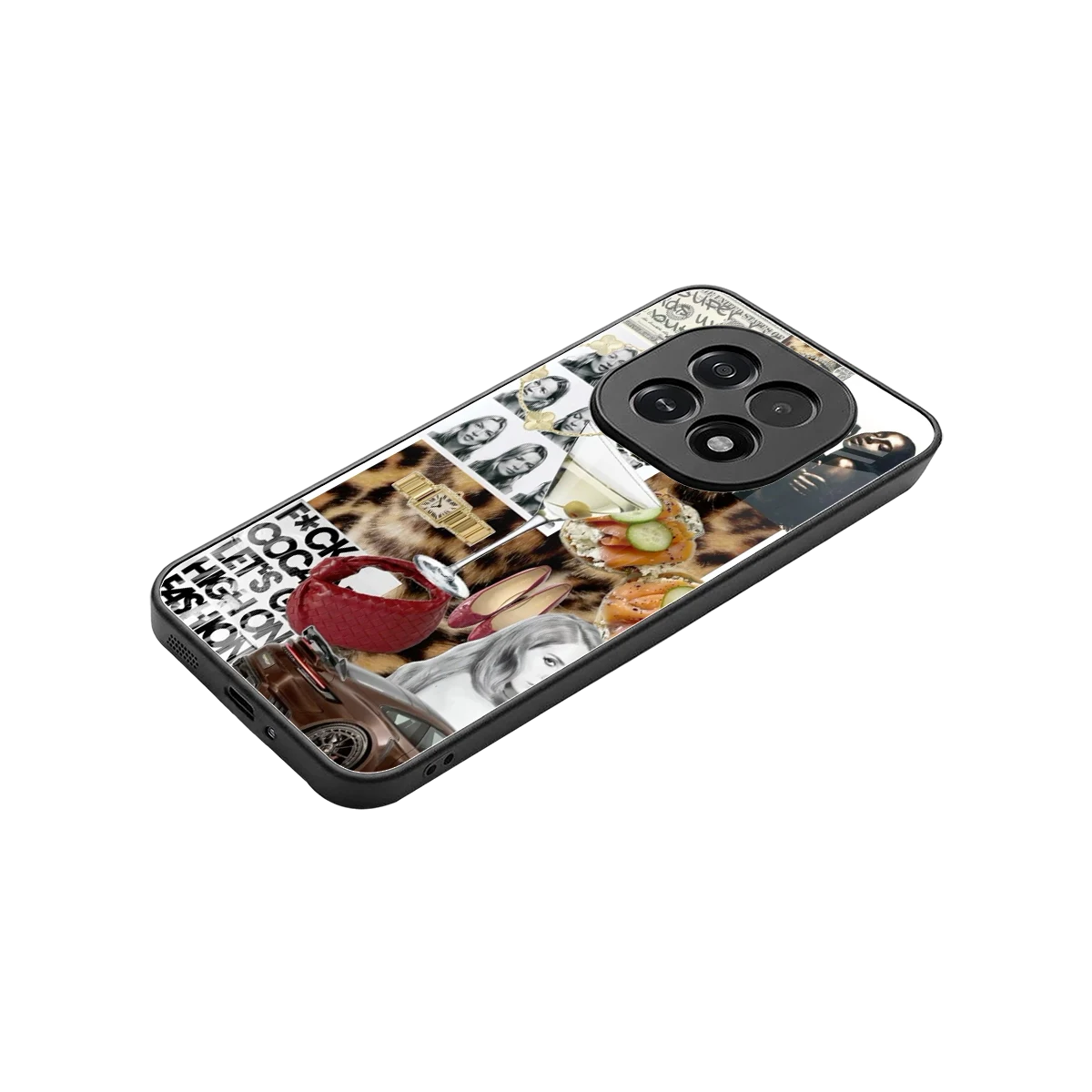 Old Money Mood stylish phone case for oppo f29 5g | glossy glass and slim fit