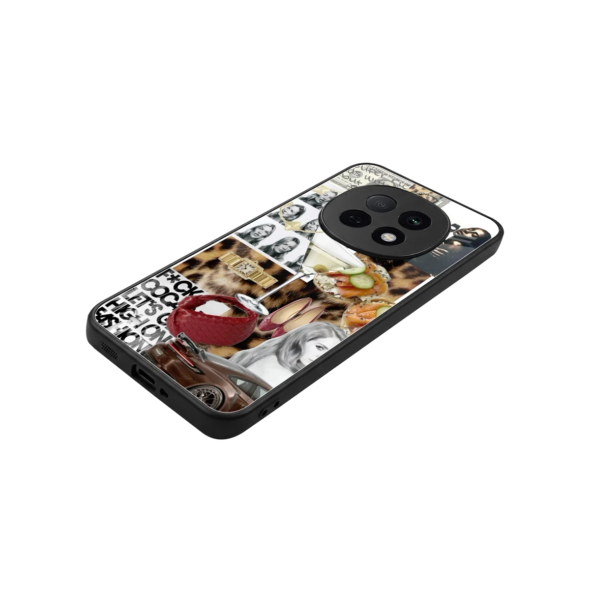 Old Money Mood stylish phone case for oppo f29 pro 5g | glossy glass and slim fit