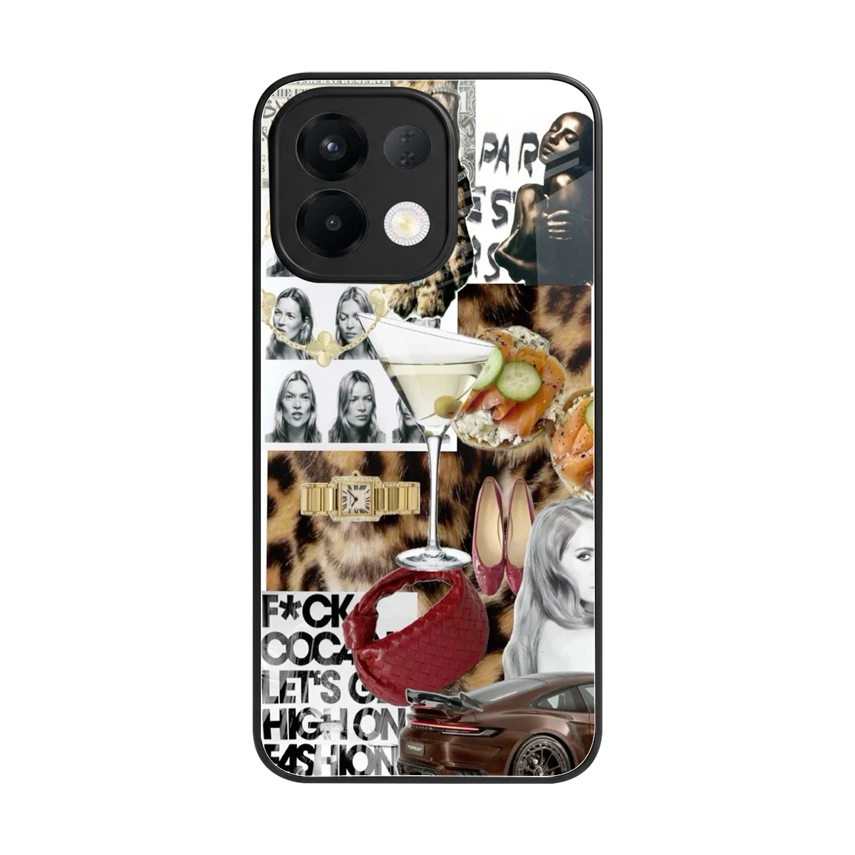 Old Money Mood back phone cover | glass case for oppo k13 5g