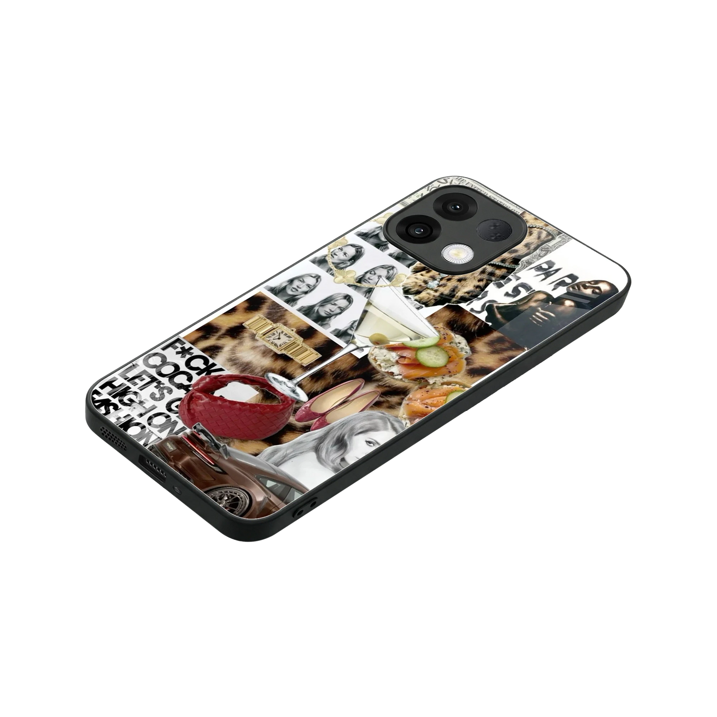 Old Money Mood stylish phone case for oppo k13 5g | glossy glass and slim fit
