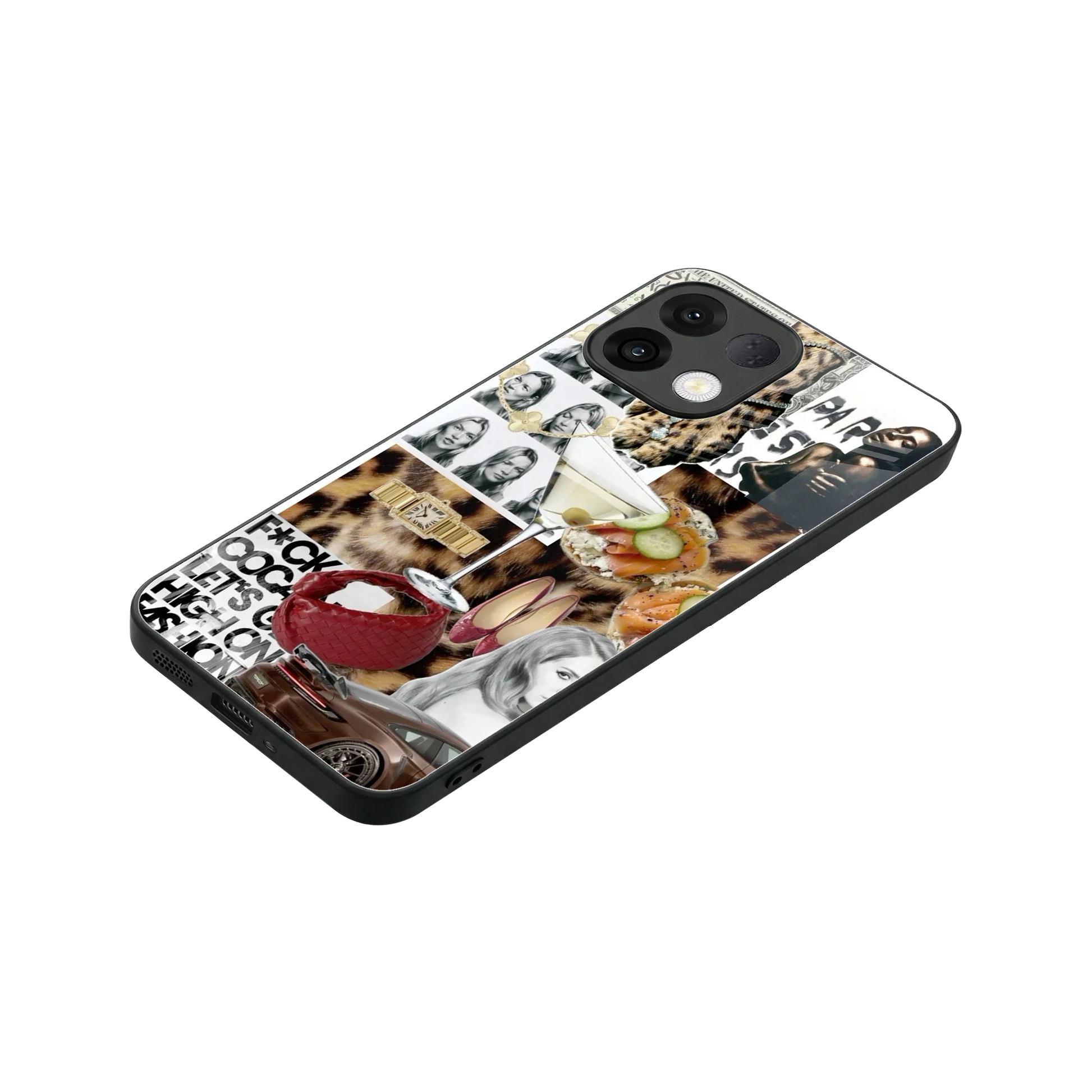 Old Money Mood stylish phone case for oppo k13 5g | glossy glass and slim fit