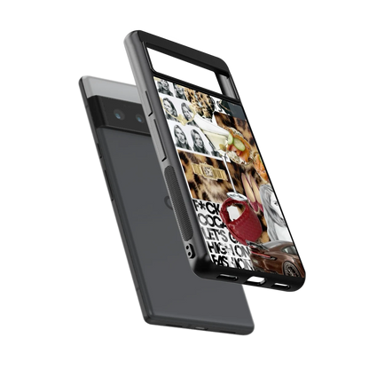 Old Money Mood sleek google pixel 6 pro cover with tempered glass back and TPU edges