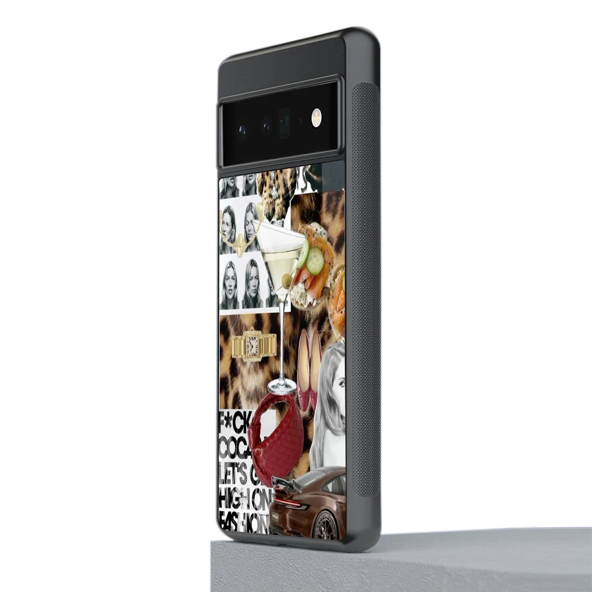 Old Money Mood stylish phone case for google pixel 6 pro | glossy glass and slim fit