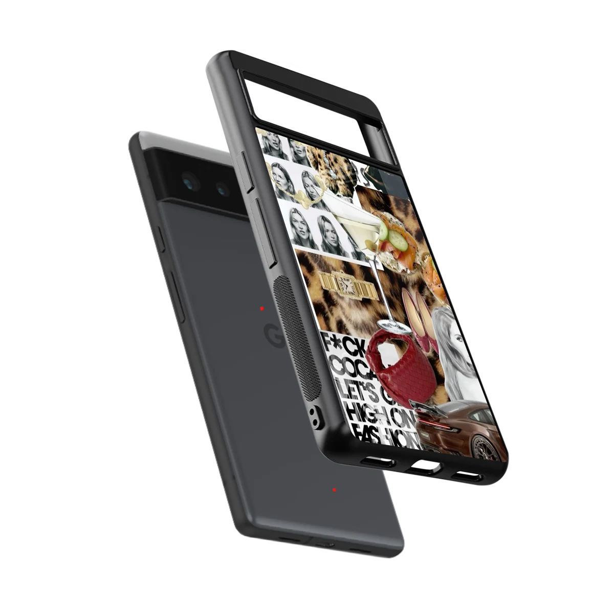 Old Money Mood sleek google pixel 6 cover with tempered glass back and TPU edges