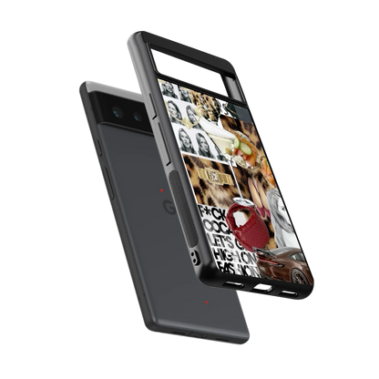 Old Money Mood sleek google pixel 6 cover with tempered glass back and TPU edges