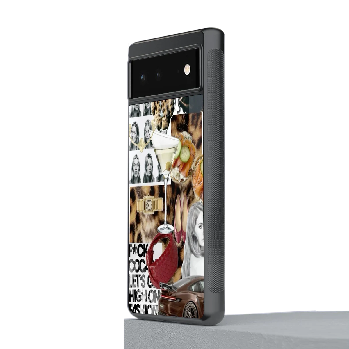 Old Money Mood stylish phone case for google pixel 6 | glossy glass and slim fit