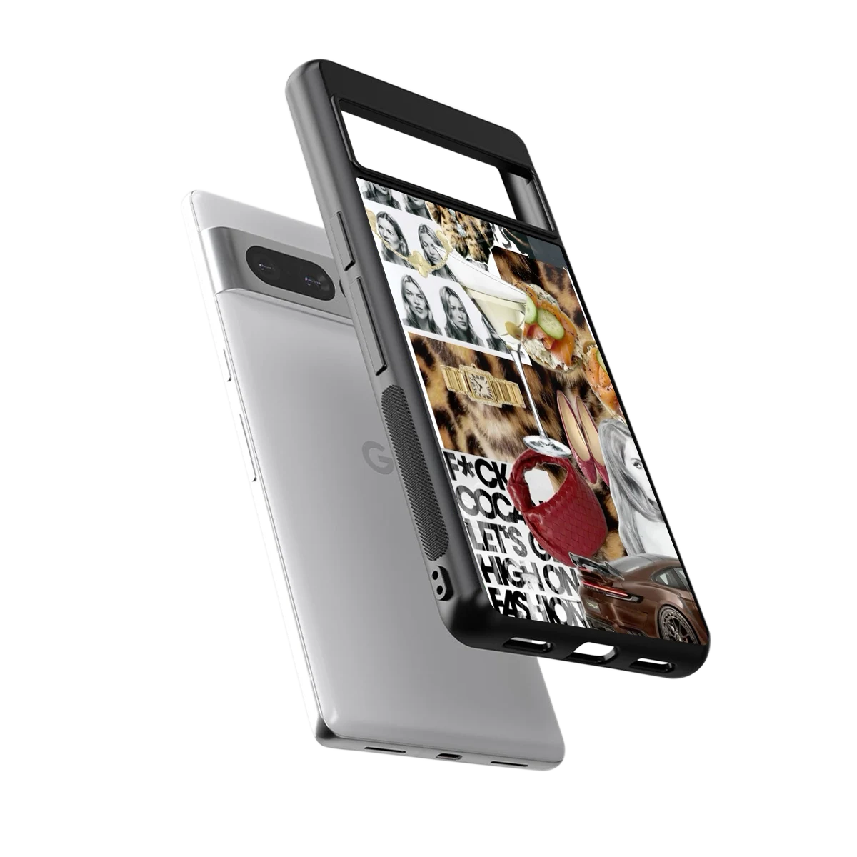 Old Money Mood sleek google pixel 7 pro cover with tempered glass back and TPU edges