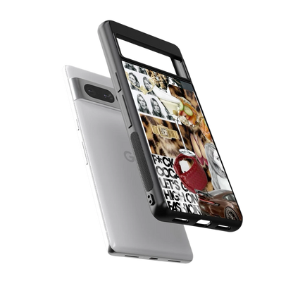 Old Money Mood sleek google pixel 7 pro cover with tempered glass back and TPU edges