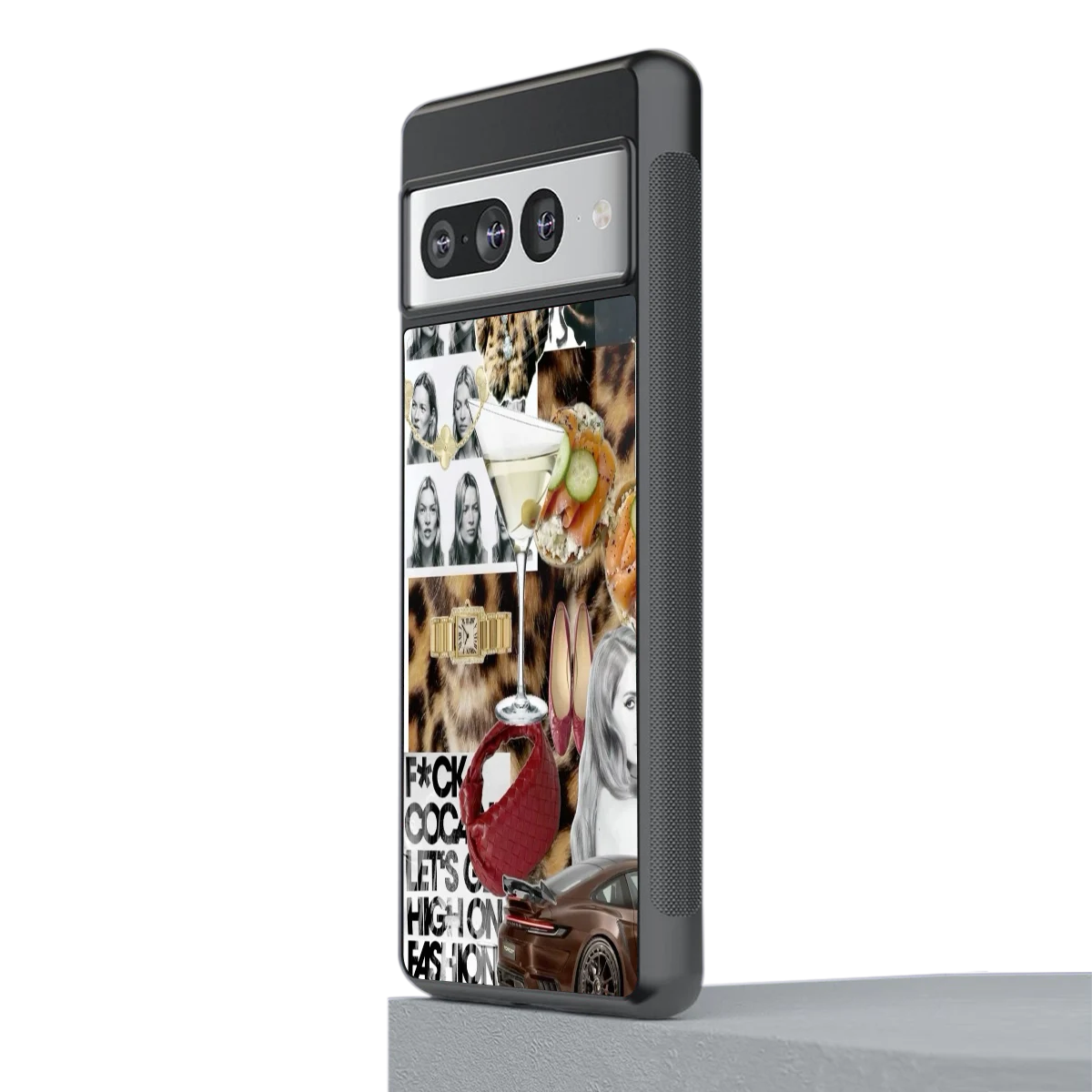 Old Money Mood stylish phone case for google pixel 7 pro | glossy glass and slim fit