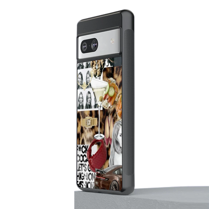 Old Money Mood stylish phone case for google pixel 7 | glossy glass and slim fit