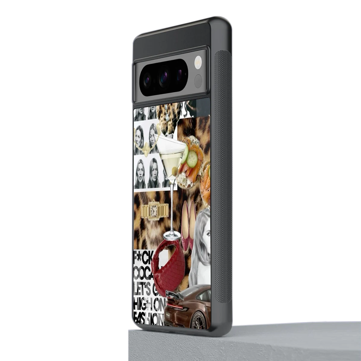 Old Money Mood stylish phone case for google pixel 8 pro | glossy glass and slim fit