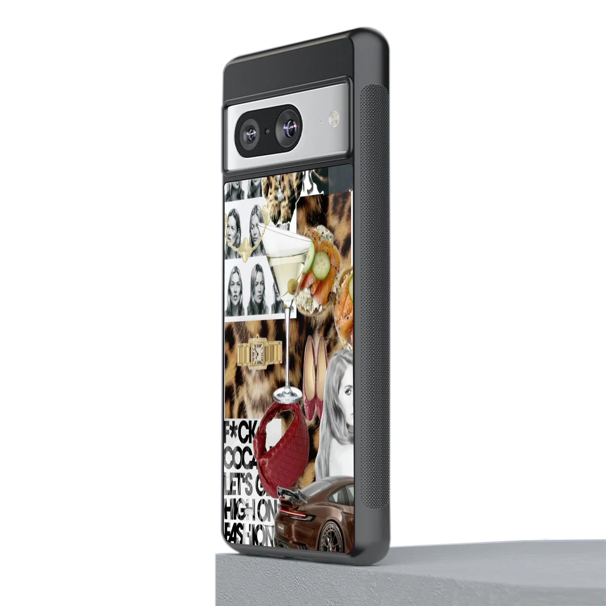 Old Money Mood stylish phone case for google pixel 8 | glossy glass and slim fit