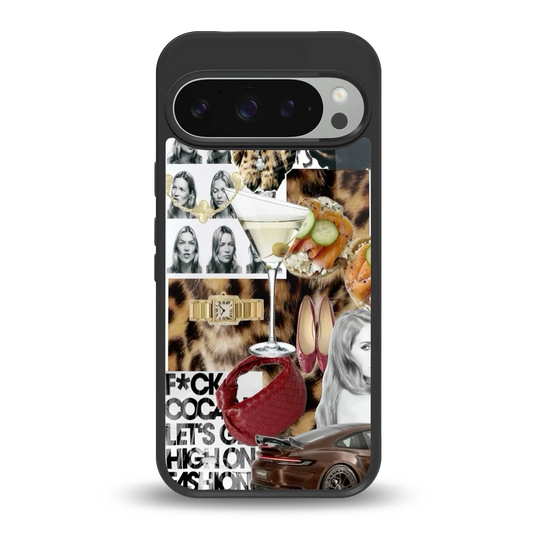 Old Money Mood back phone cover | glass case for google pixel 9 pro xl