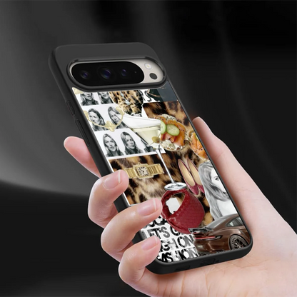 Old Money Mood sleek google pixel 9 pro xl cover with tempered glass back and TPU edges