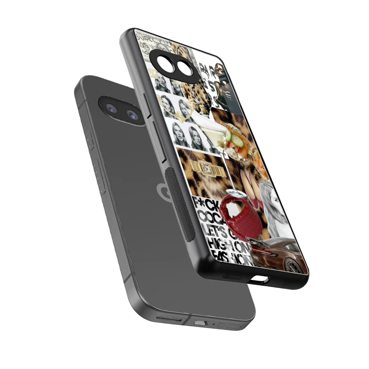 Old Money Mood sleek google pixel 9a cover with tempered glass back and TPU edges