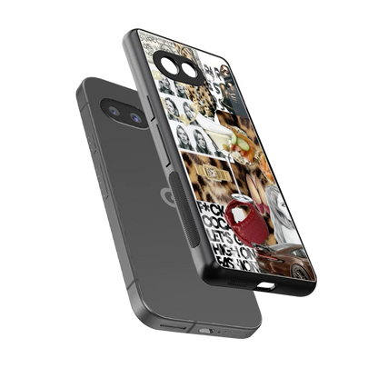 Old Money Mood sleek google pixel 9a cover with tempered glass back and TPU edges