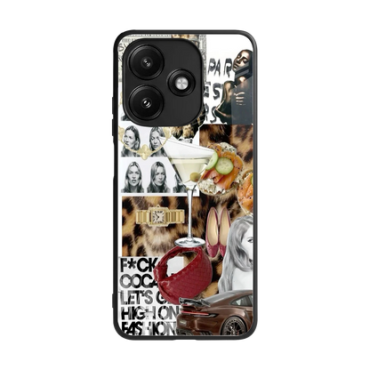 Old Money Mood back phone cover | glass case for redmi 12 5g