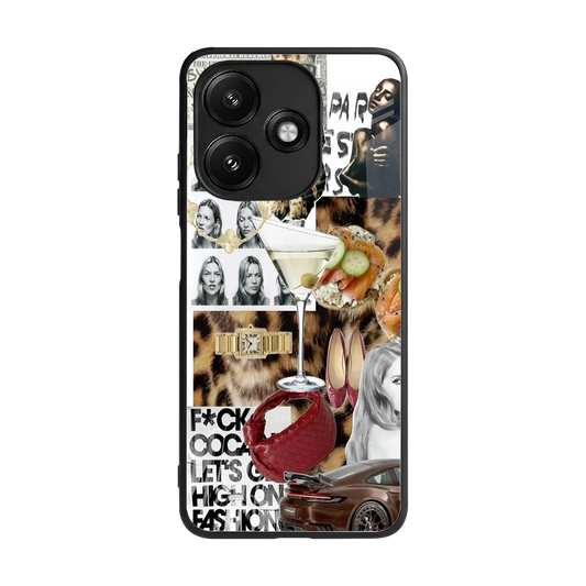 Old Money Mood back phone cover | glass case for redmi 12 5g