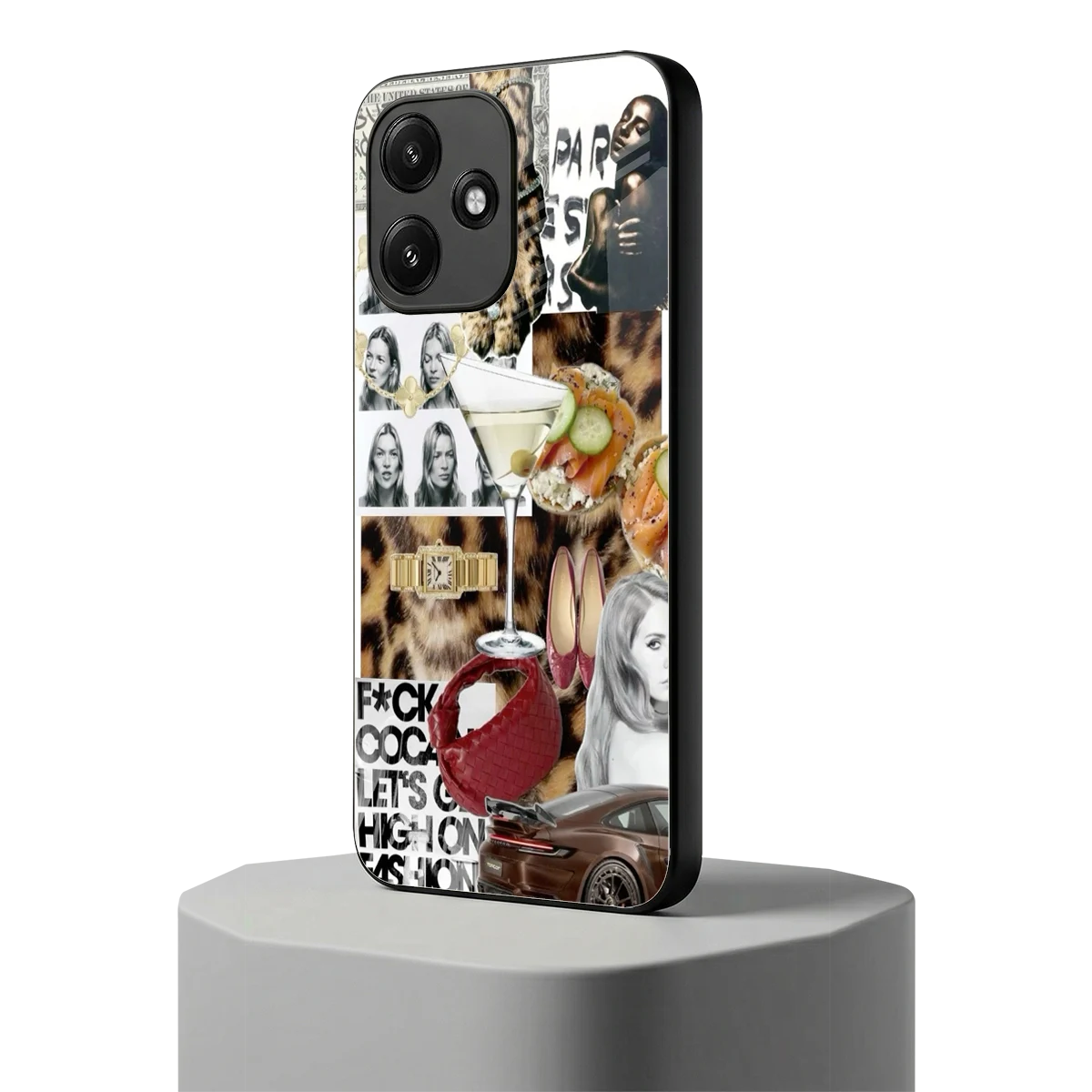 Old Money Mood redmi 12 5g mobile cover | shockproof glass phone case
