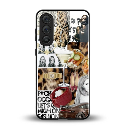 Old Money Mood back phone cover | glass case for samsung galaxy a56 5g
