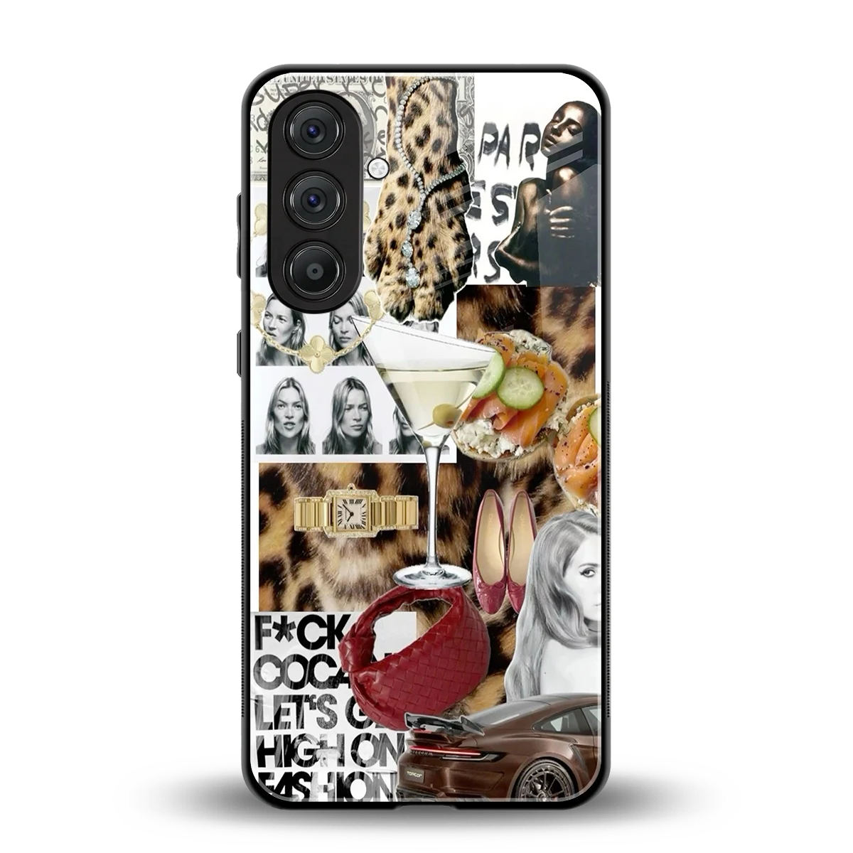 Old Money Mood back phone cover | glass case for samsung galaxy a55 5g