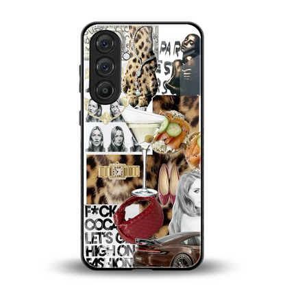 Old Money Mood back phone cover | glass case for samsung galaxy a55 5g