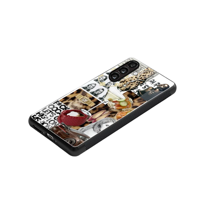 Old Money Mood stylish phone case for samsung galaxy a55 5g | glossy glass and slim fit