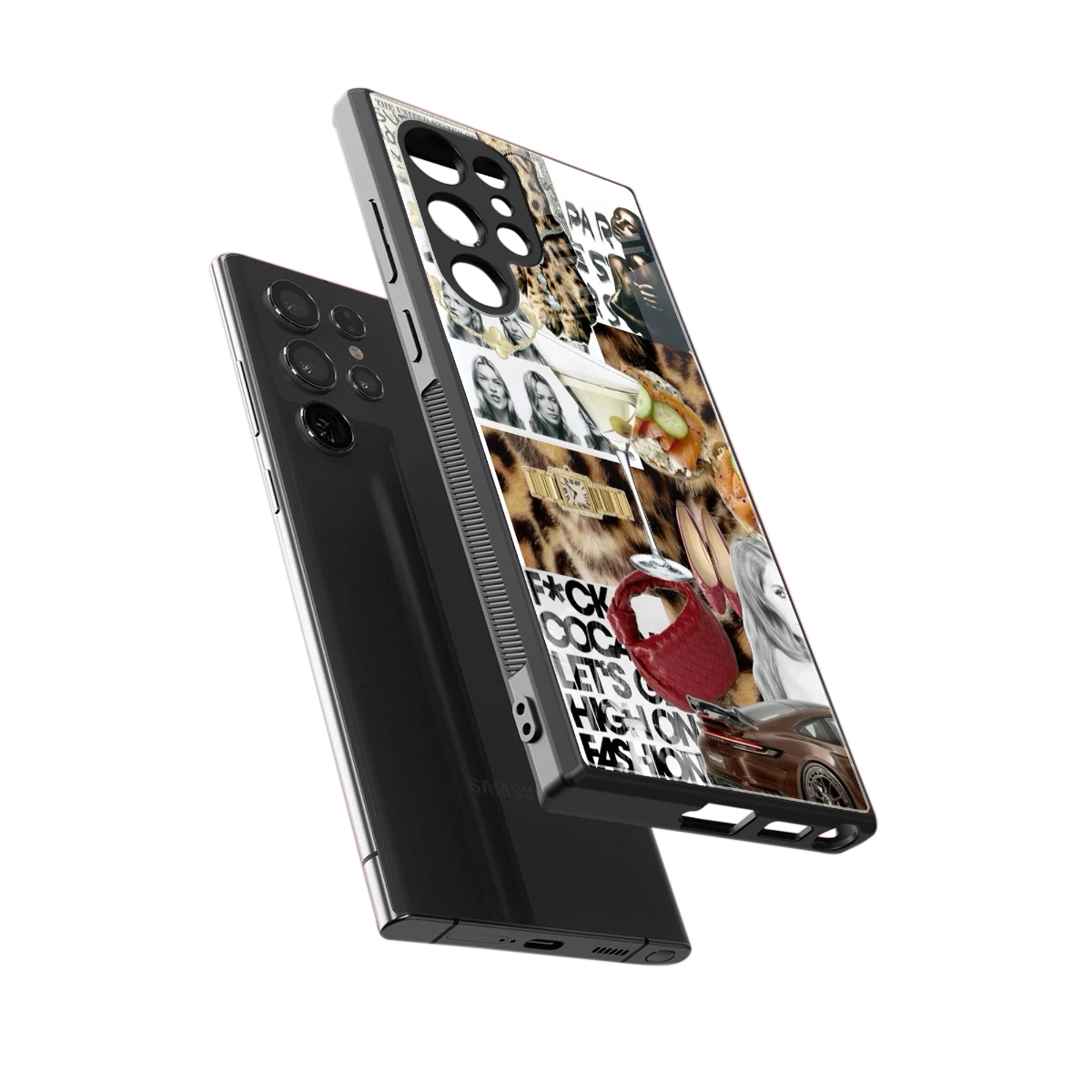 Old Money Mood sleek samsung galaxy s23 ultra cover with tempered glass back and TPU edges