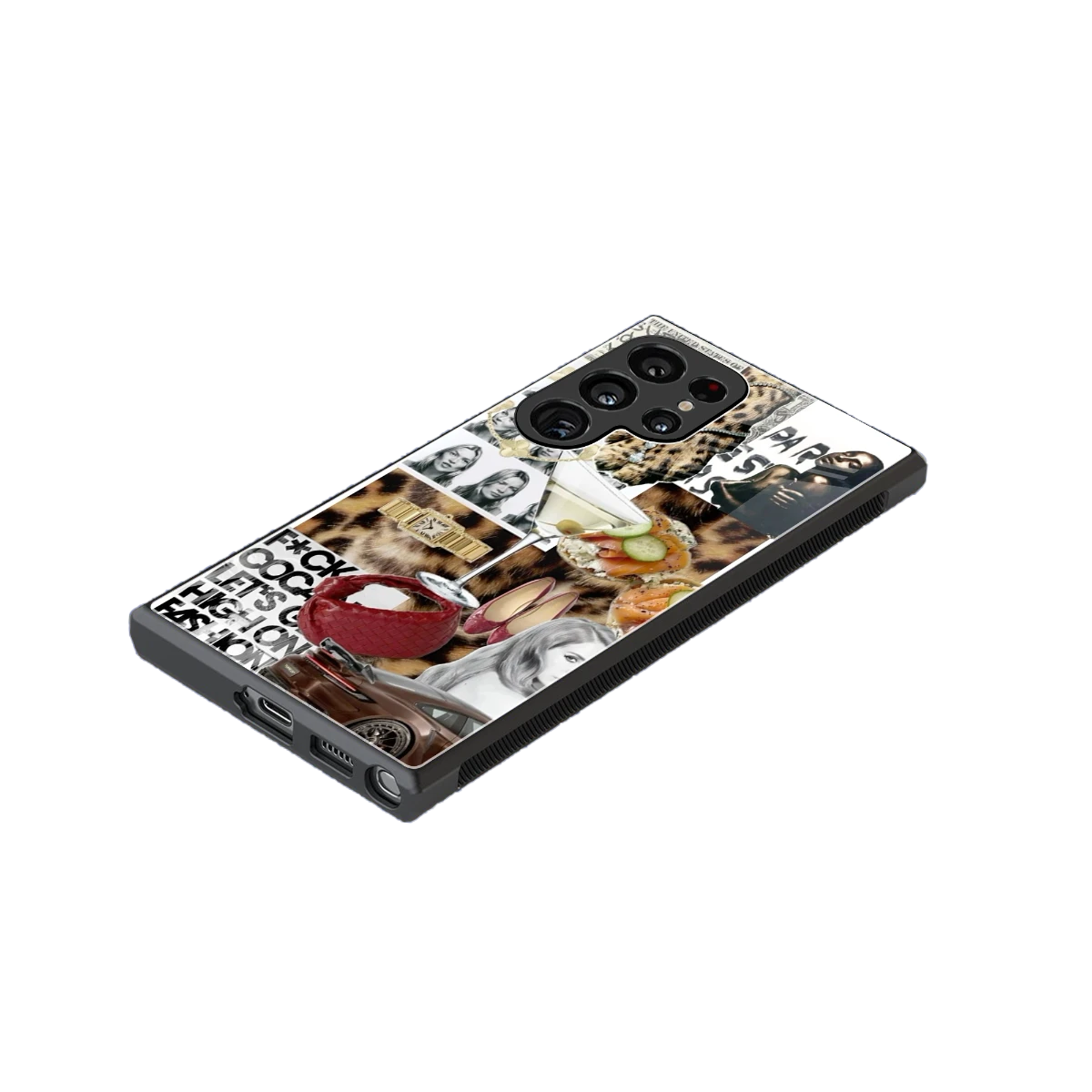 Old Money Mood stylish phone case for samsung galaxy s24 ultra | glossy glass and slim fit