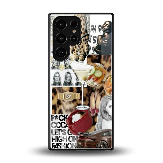Old Money Mood back phone cover | glass case for samsung galaxy s25 ultra