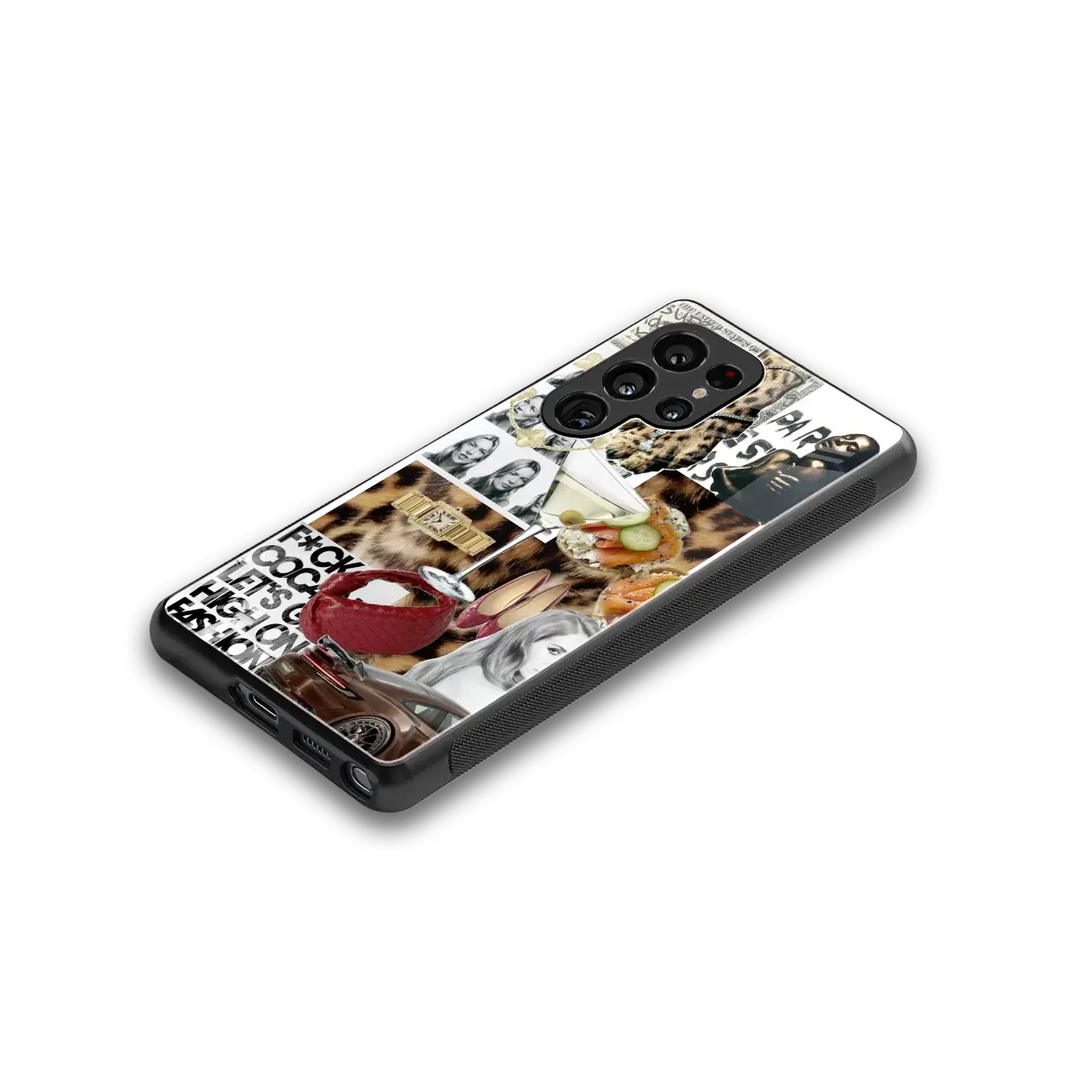 Old Money Mood stylish phone case for samsung galaxy s25 ultra | glossy glass and slim fit
