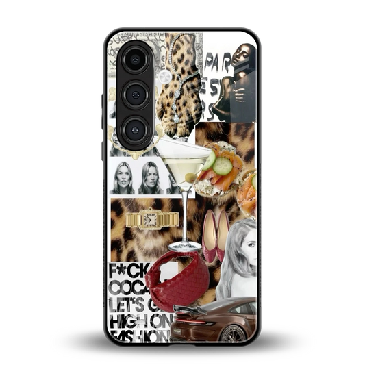 Old Money Mood back phone cover | glass case for samsung galaxy s25 plus
