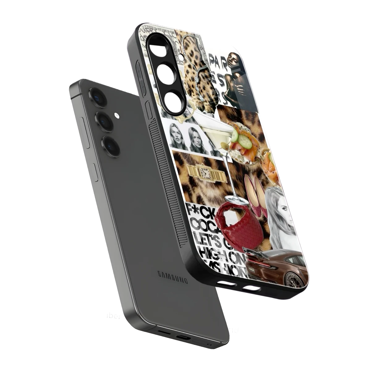 Old Money Mood sleek samsung galaxy s24 cover with tempered glass back and TPU edges