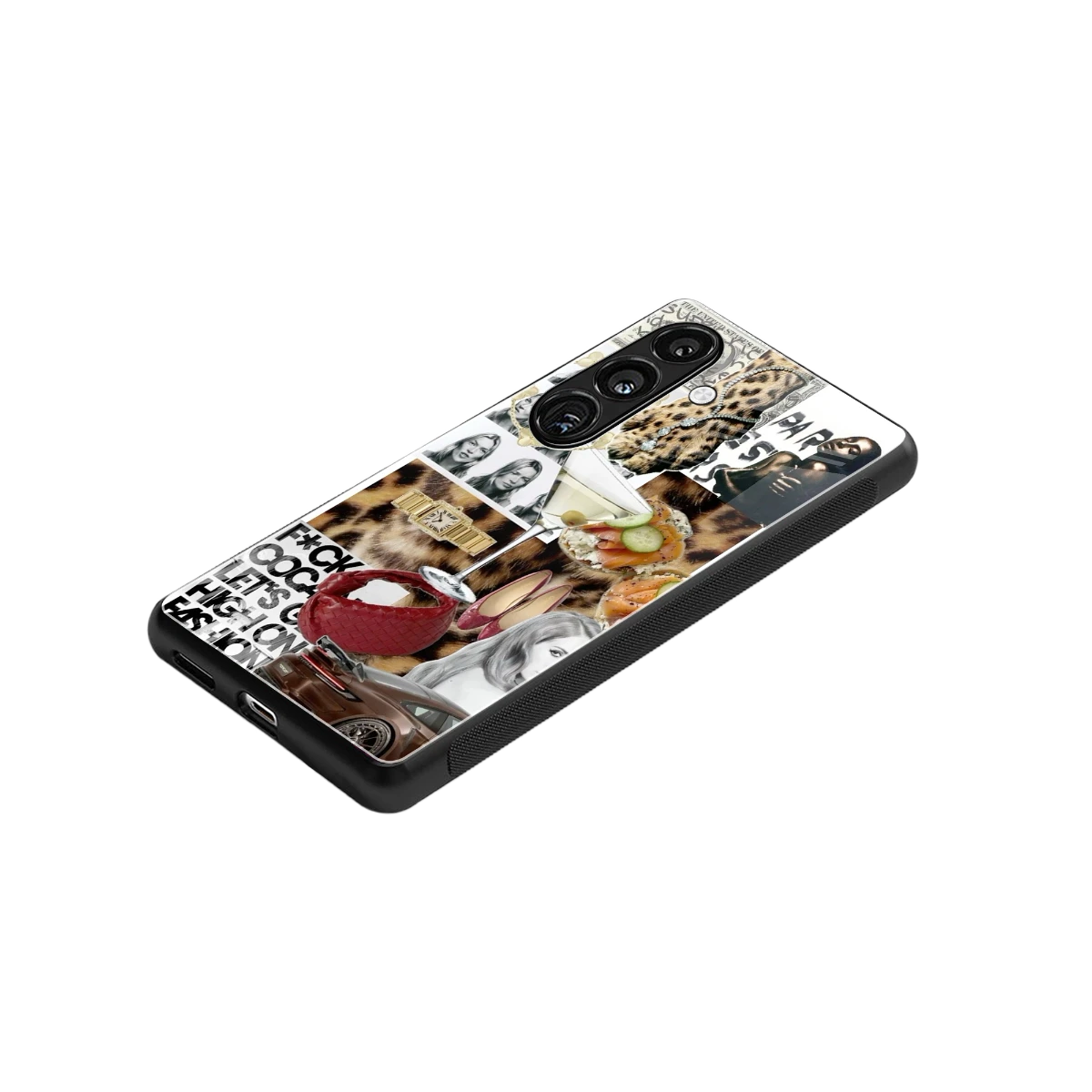 Old Money Mood stylish phone case for samsung galaxy s25 | glossy glass and slim fit