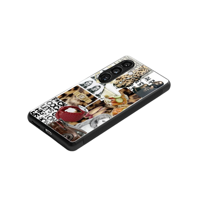 Old Money Mood stylish phone case for samsung galaxy s25 | glossy glass and slim fit