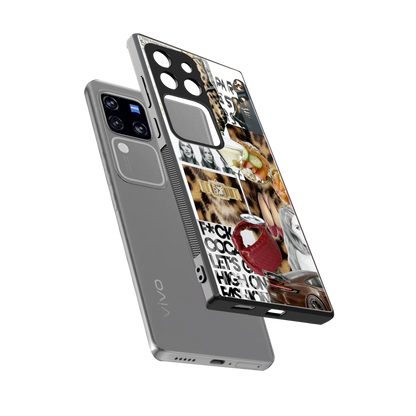 Old Money Mood sleekvivo v30 pro cover with tempered glass back and TPU edges