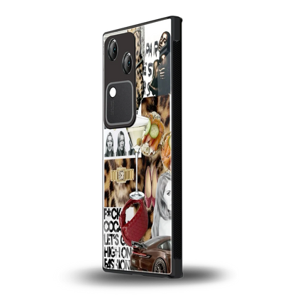 Old Money Mood vivo v30 mobile cover | shockproof glass phone case