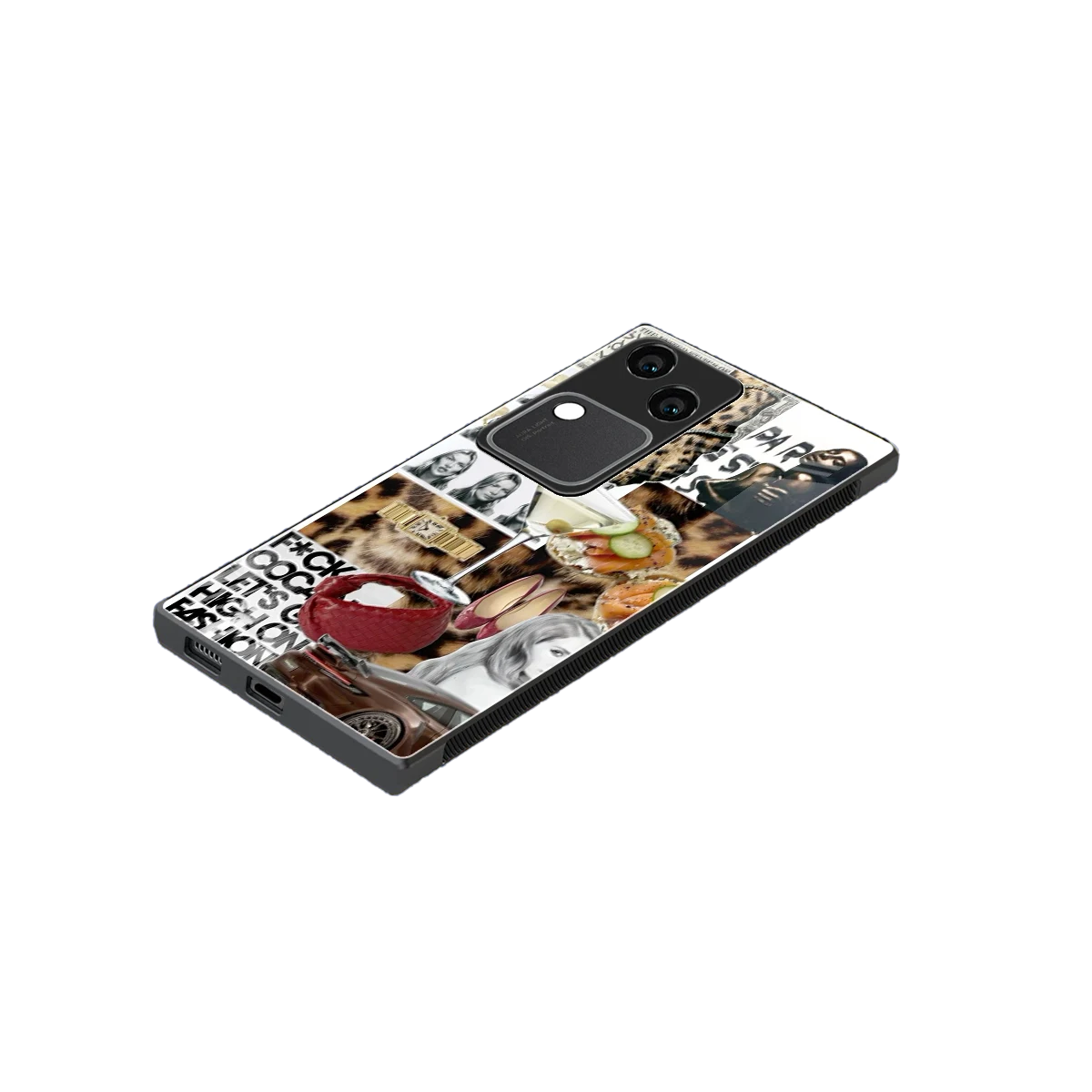 Old Money Mood stylish phone case for vivo v30 | glossy glass and slim fit