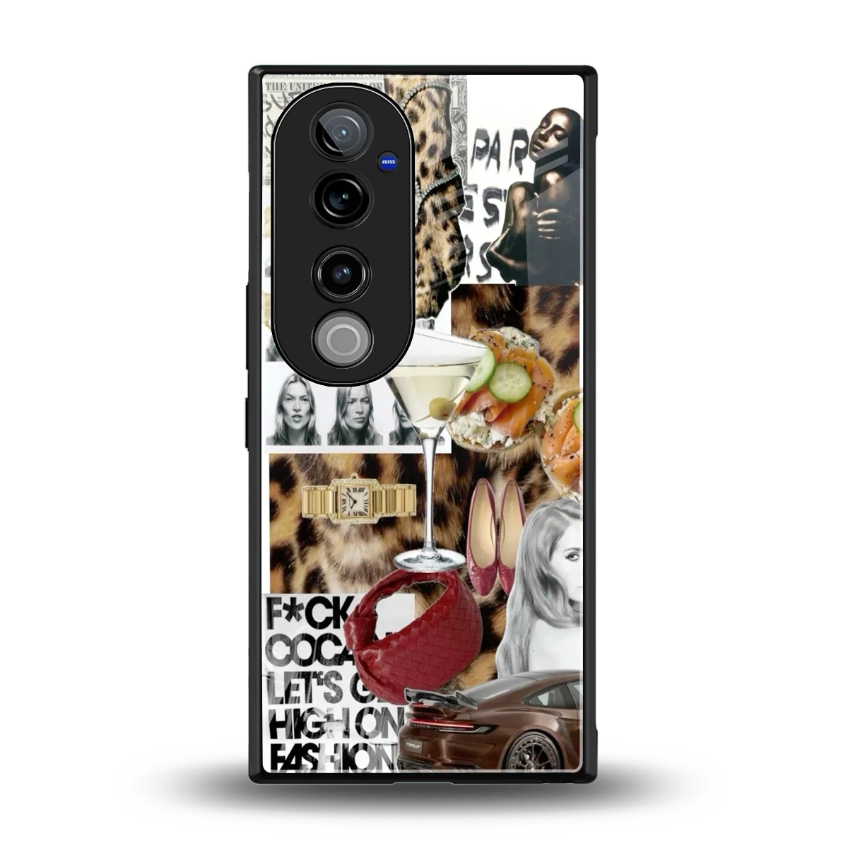 Old Money Mood back phone cover | glass case for vivo v40 pro