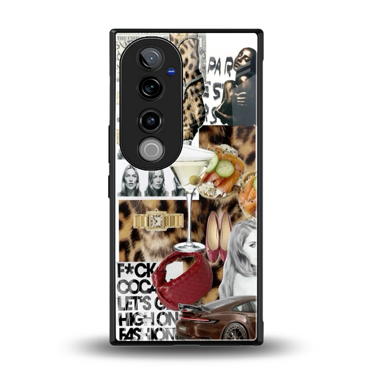 Old Money Mood back phone cover | glass case for vivo v40 pro