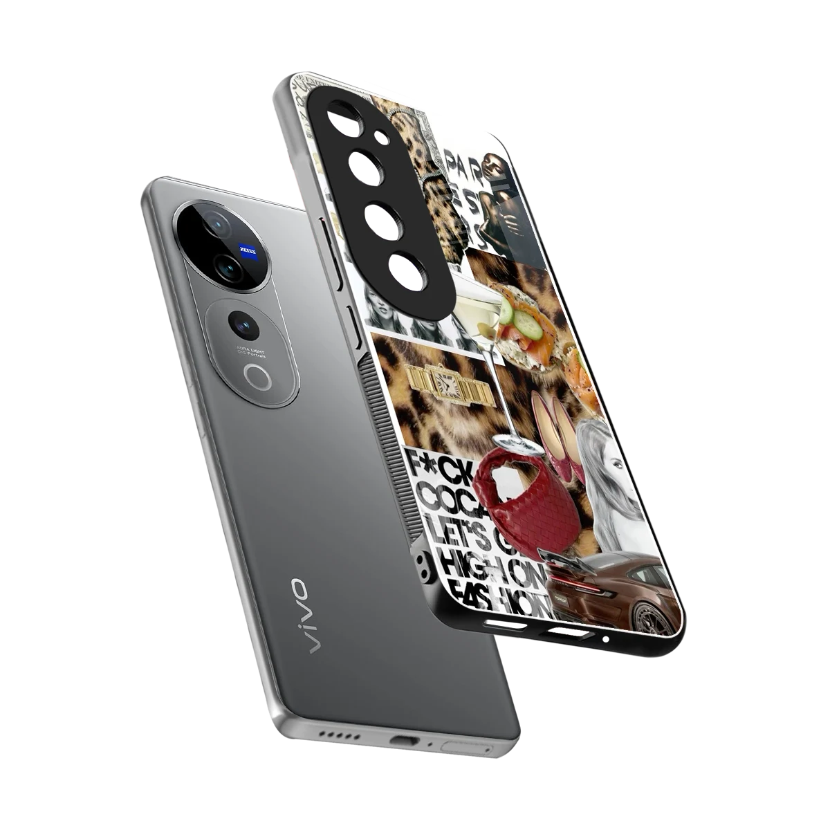 Old Money Mood sleek vivo v40 pro cover with tempered glass back and TPU edges