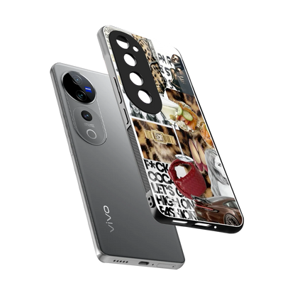 Old Money Mood sleek vivo v40 pro cover with tempered glass back and TPU edges