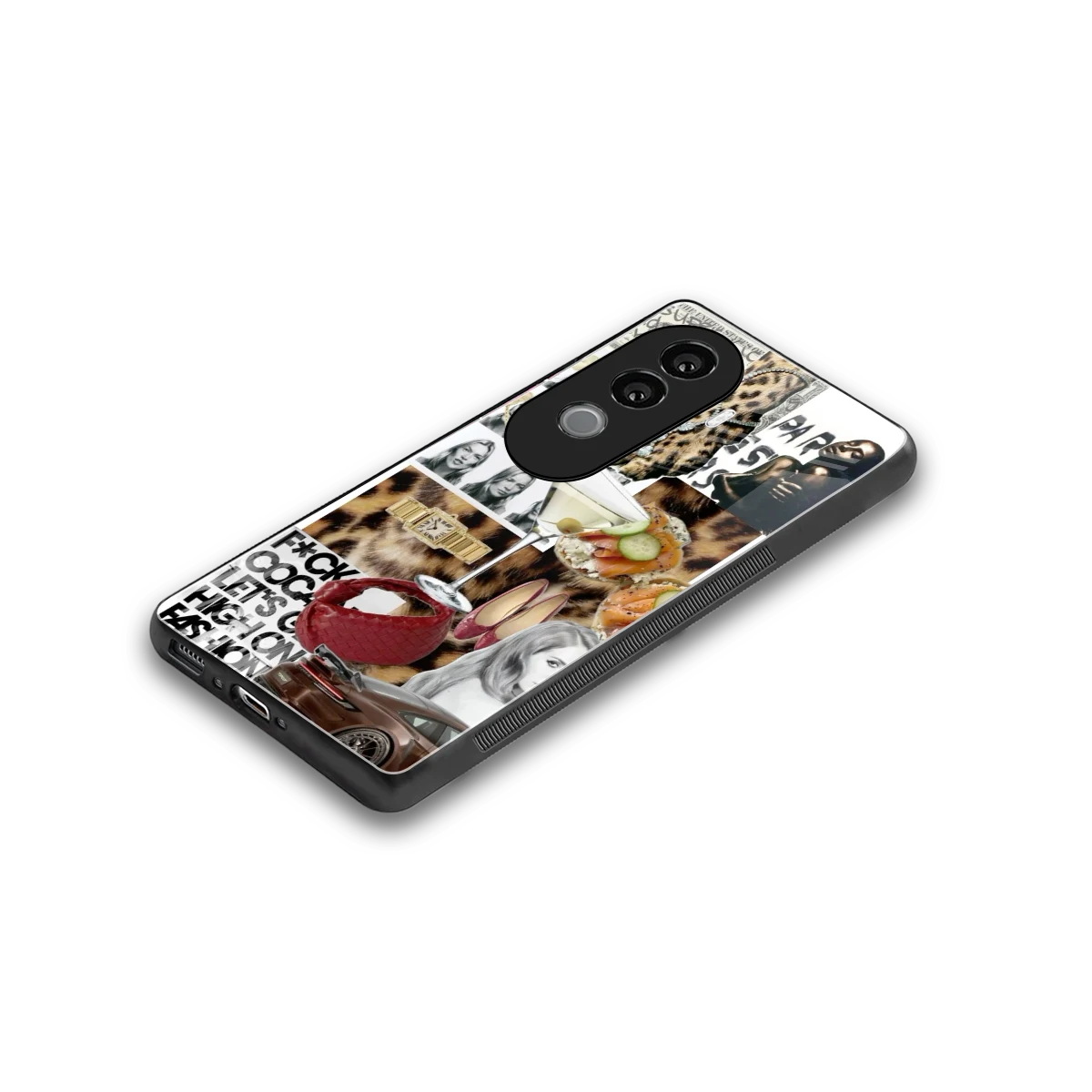 Old Money Mood stylish phone case for vivo v40e | glossy glass and slim fit