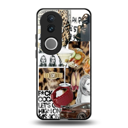 Old Money Mood back phone cover | glass case for vivo v50